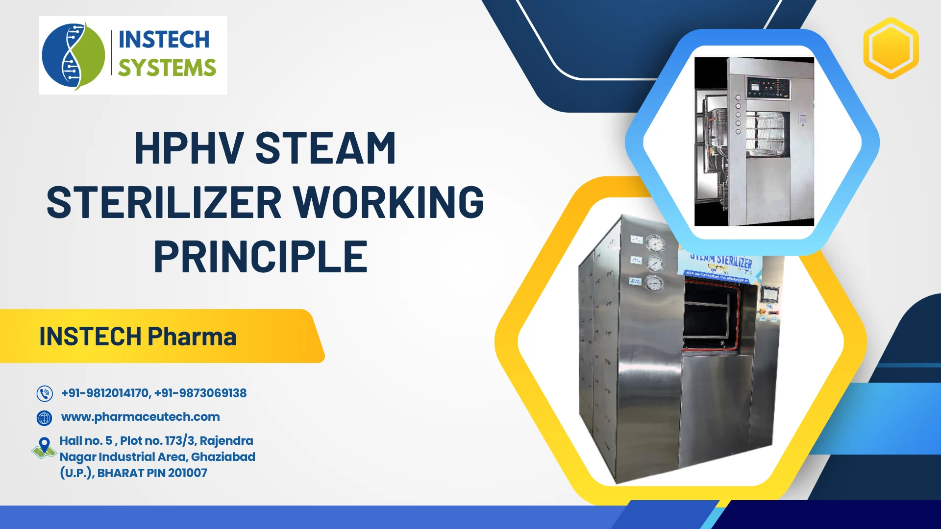 You are currently viewing HPHV Steam Sterilizer Working Principle – Instech Pharma